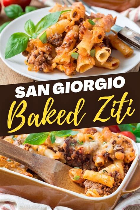 san giorgio baked ziti recipe on box